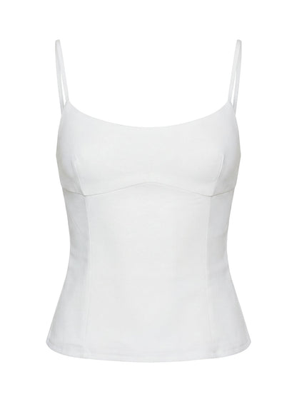 Elanah Structured Cami Top White