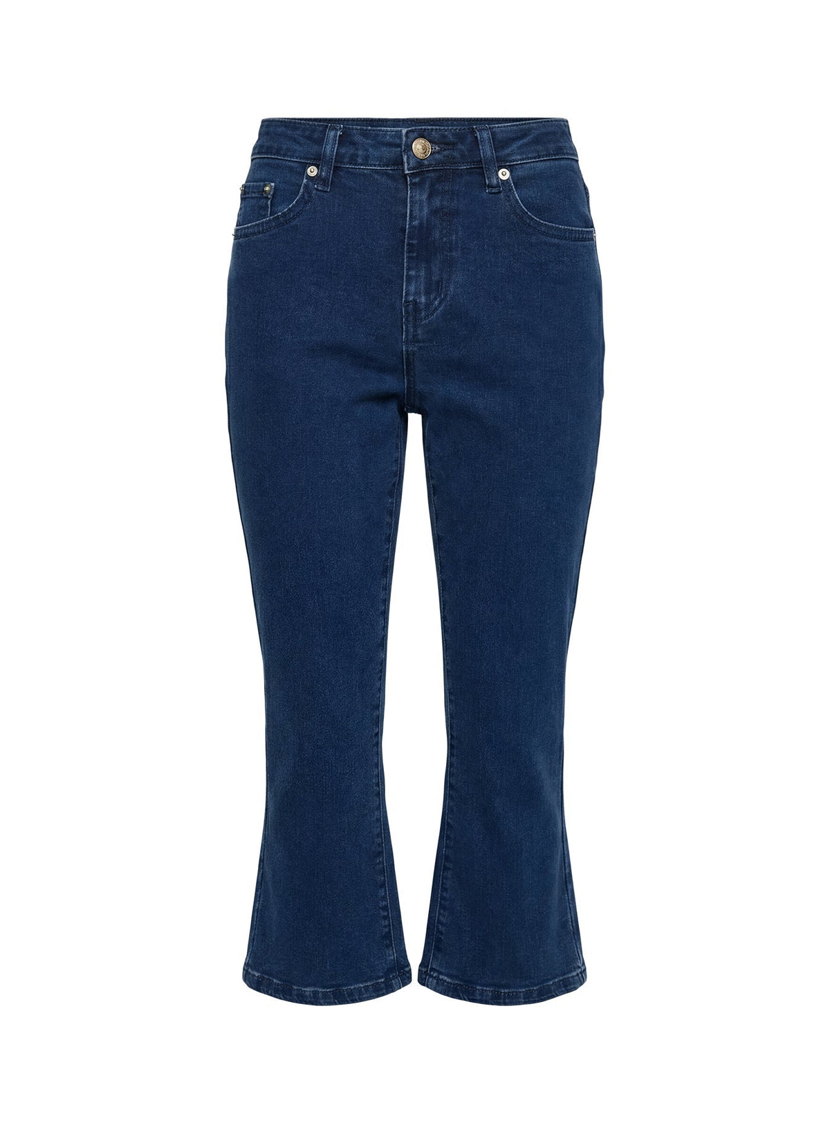 Kissimo Kick Flare Capri Pants Indigo Blue