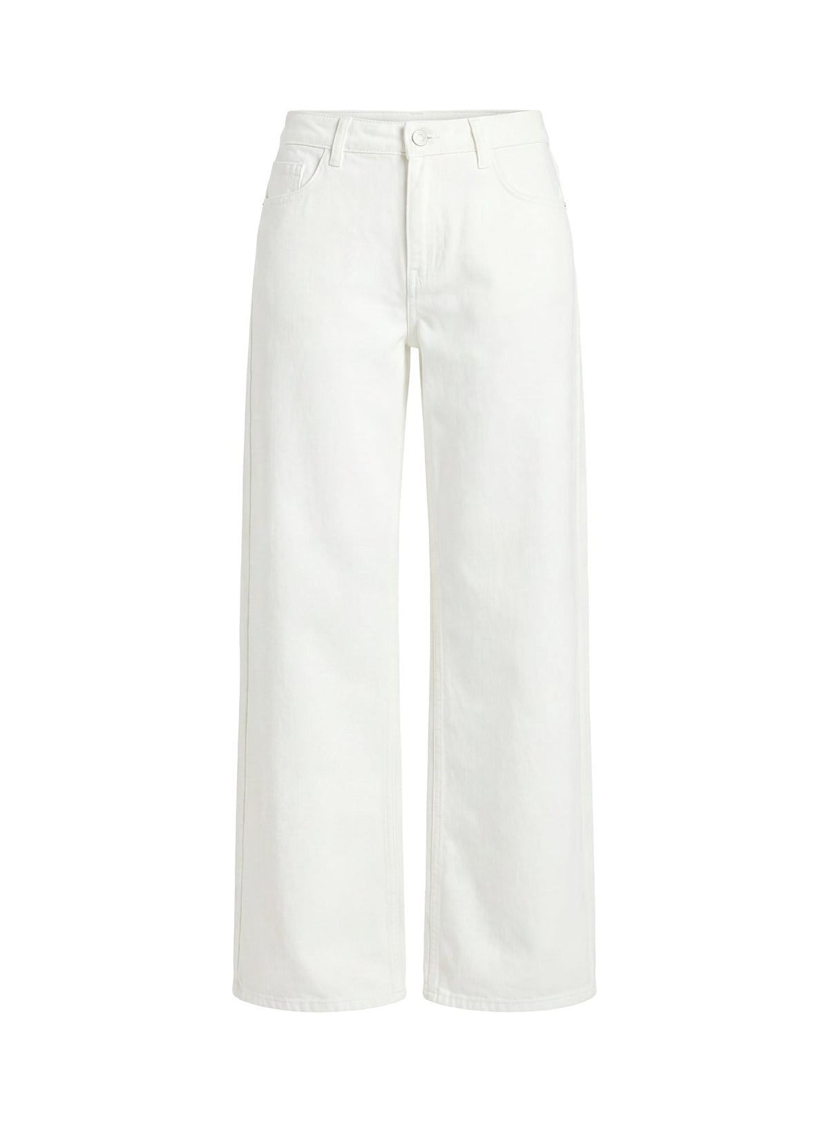 Ramos Low Rise Wide Leg Jeans White