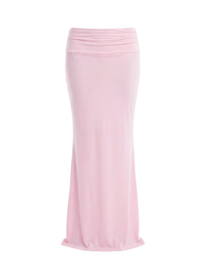 Zespri Jersey Maxi Skirt Pink