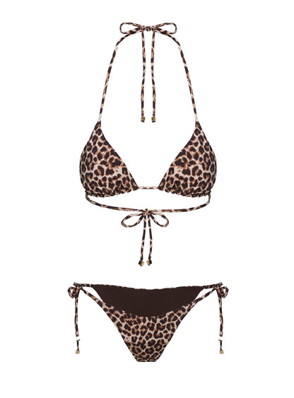 Nevaeh Triangle Bikini Top Leopard