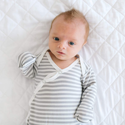 Newborn Knotted Gown - Everest