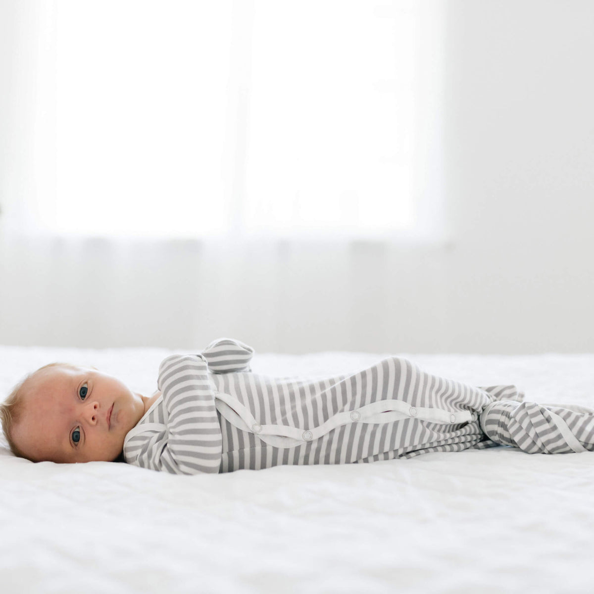 Newborn Knotted Gown - Everest