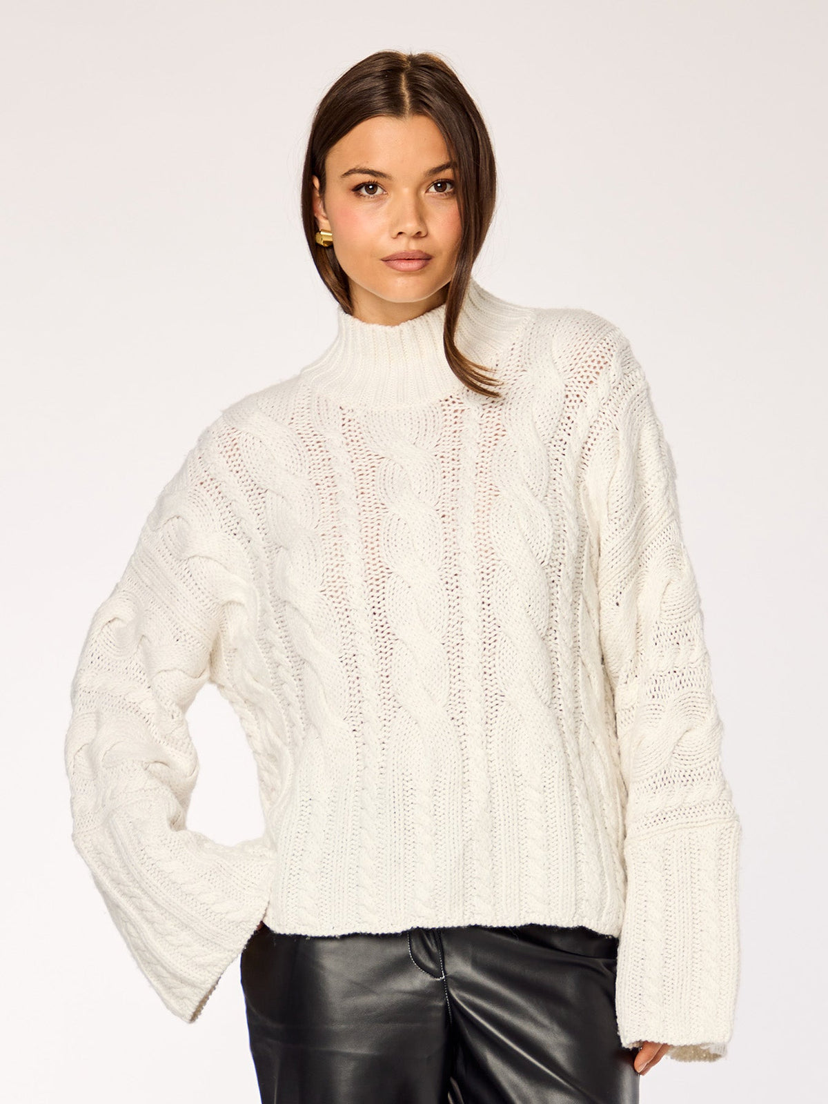 NOOR - Braid Sweater • Milk