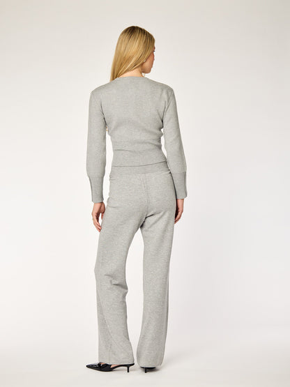 FAYE - Fitted Cardigan • Grey