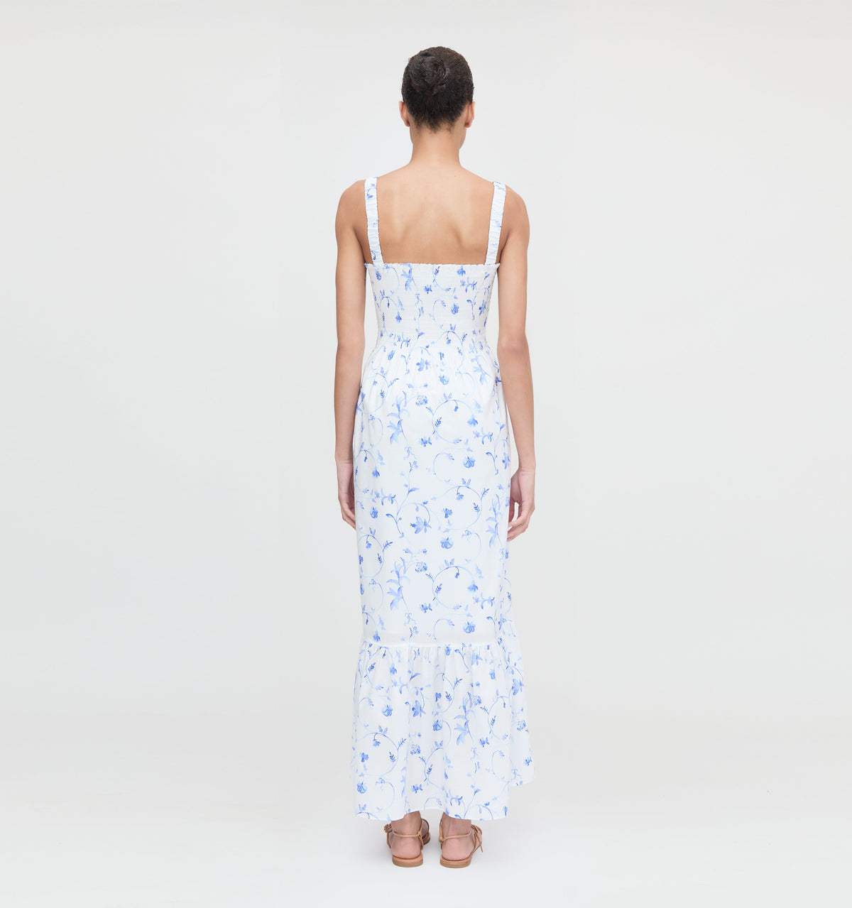 The Anjuli Nap Dress - Blue Botanical