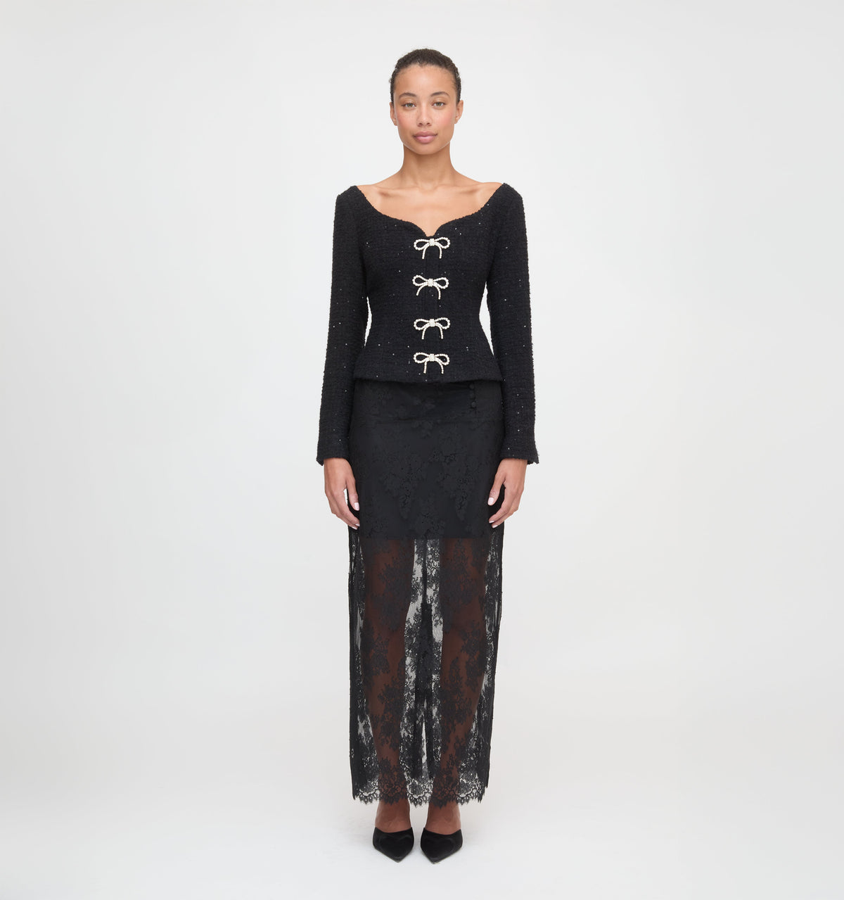 The Lark Skirt - Black Lace