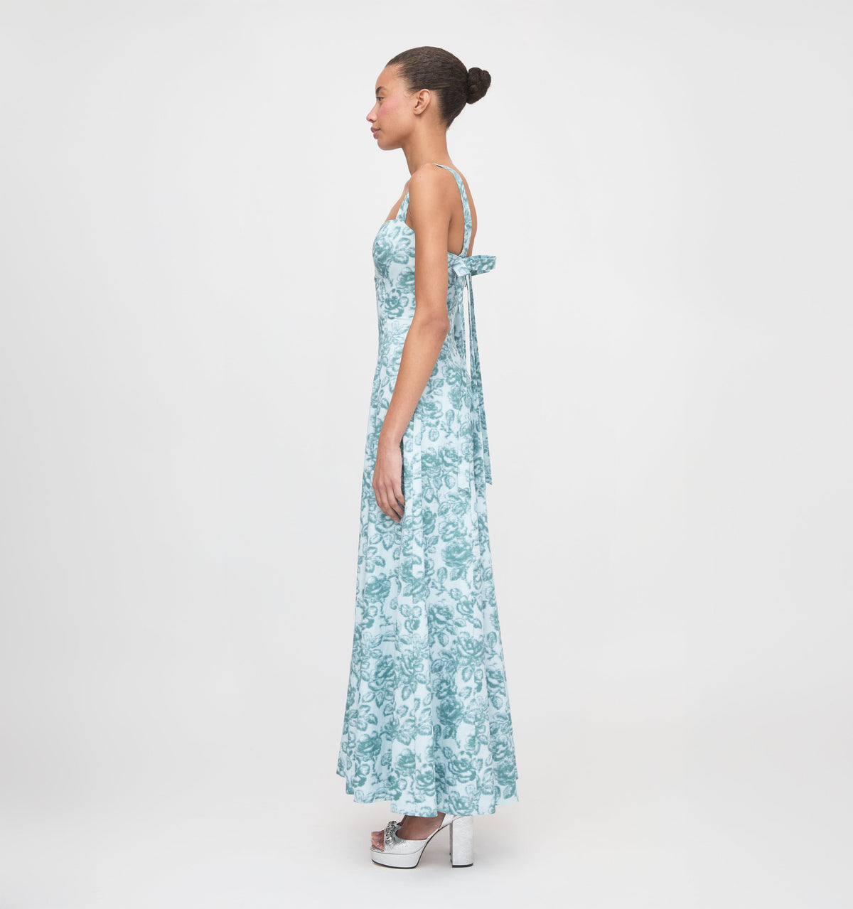 The Briony Dress - Ikat Garden Rose