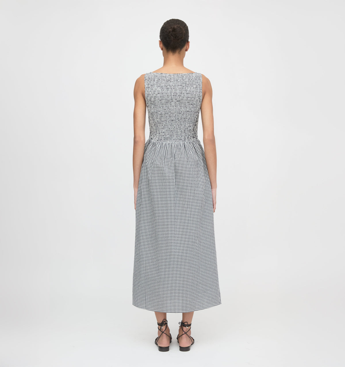 The Cosima Nap Dress - Black/Sand Gingham