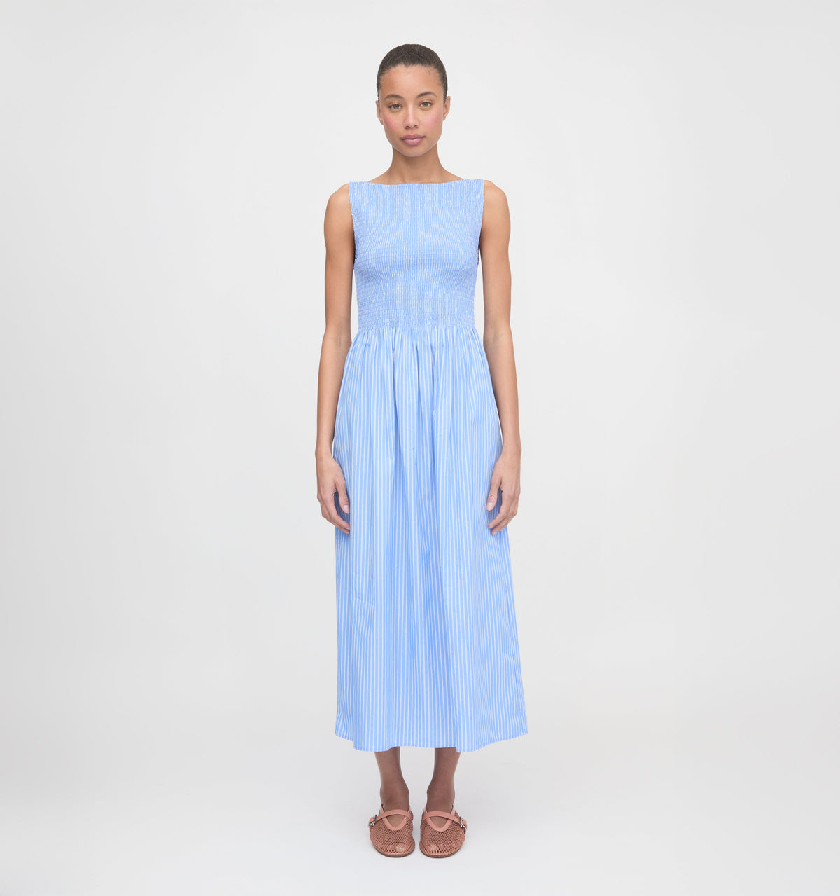 The Cosima Nap Dress - Blue Stripe