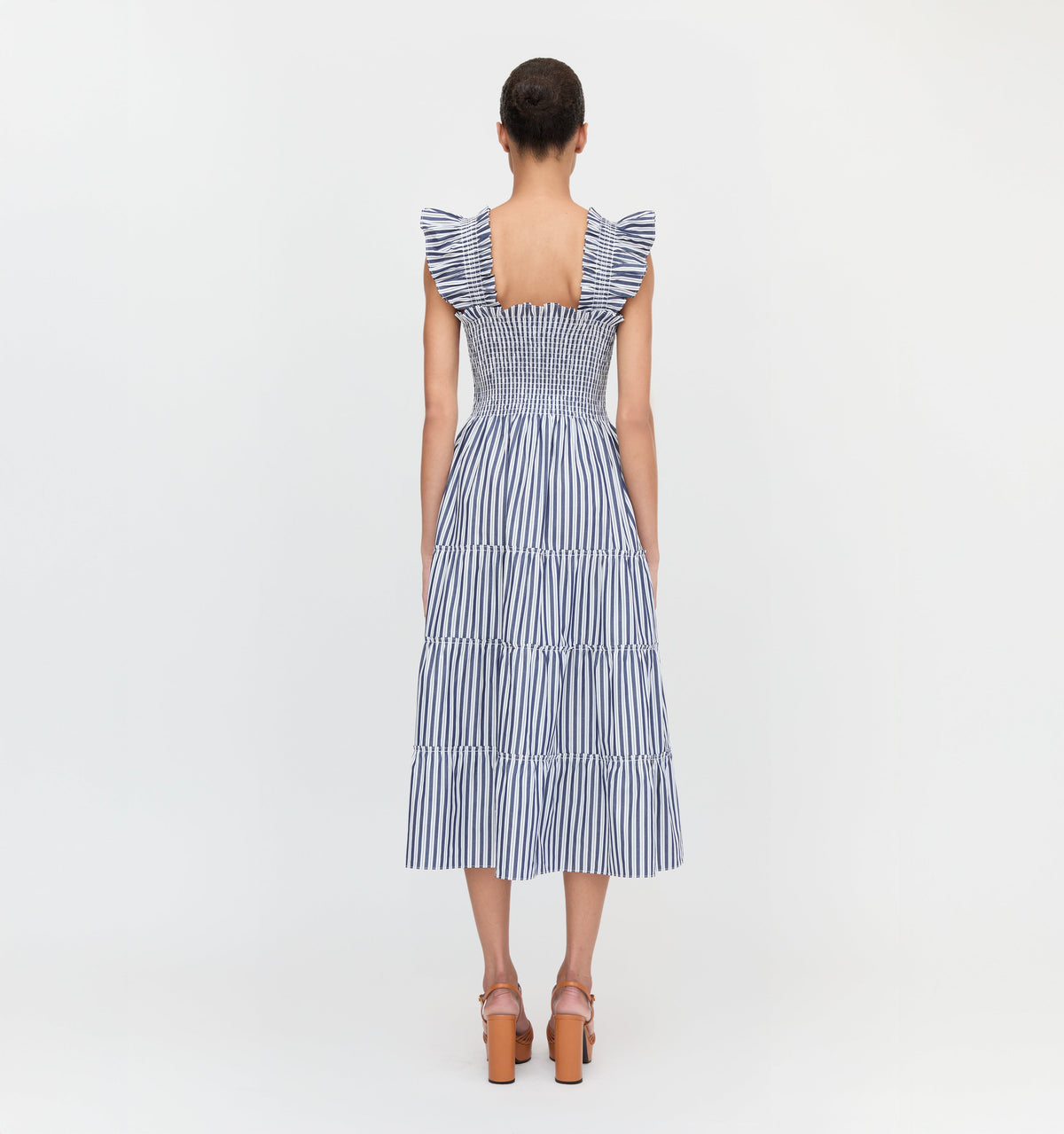 The Ellie Nap Dress - Navy Stripe