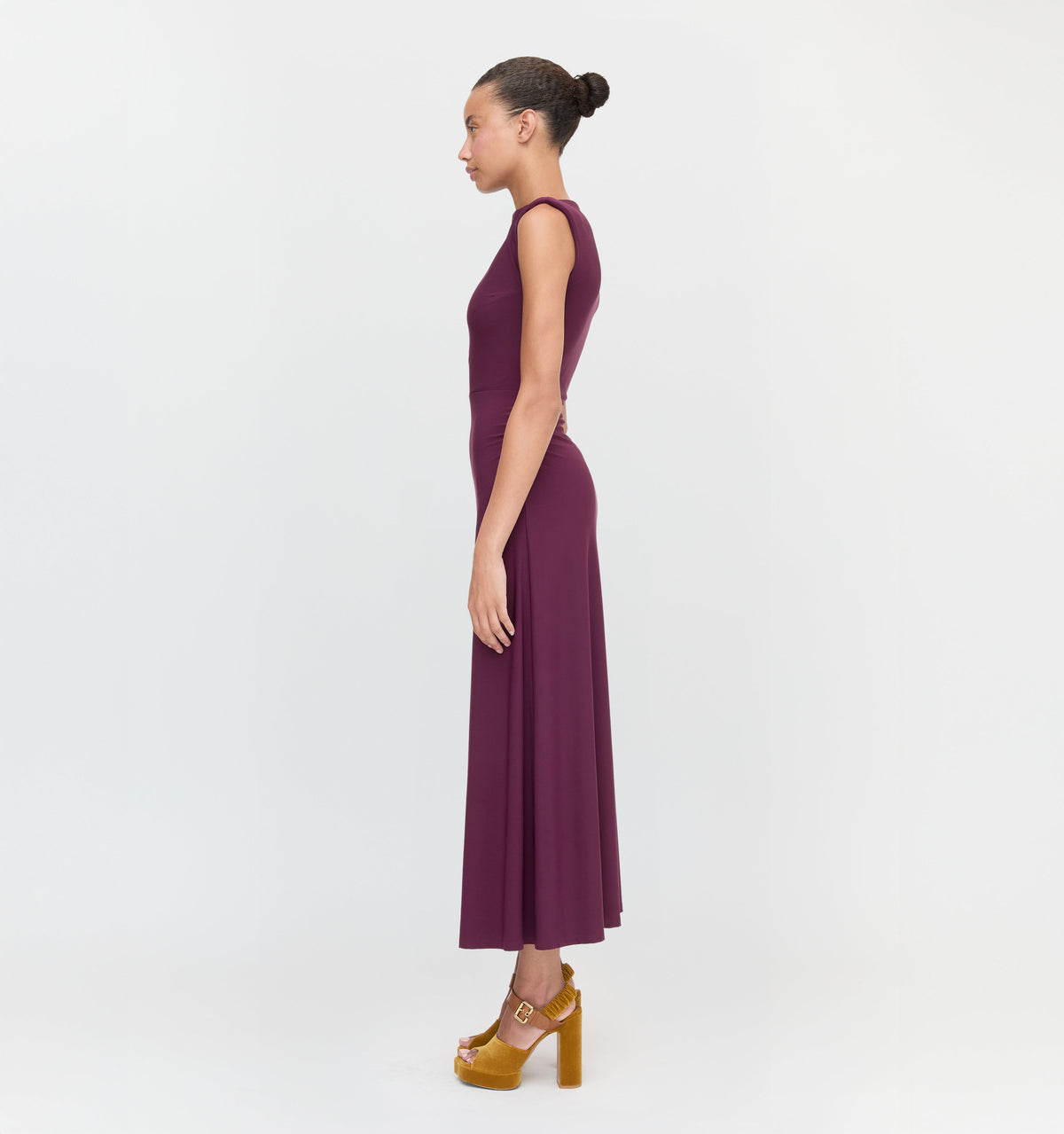 The Sloane Dress - Aubergine