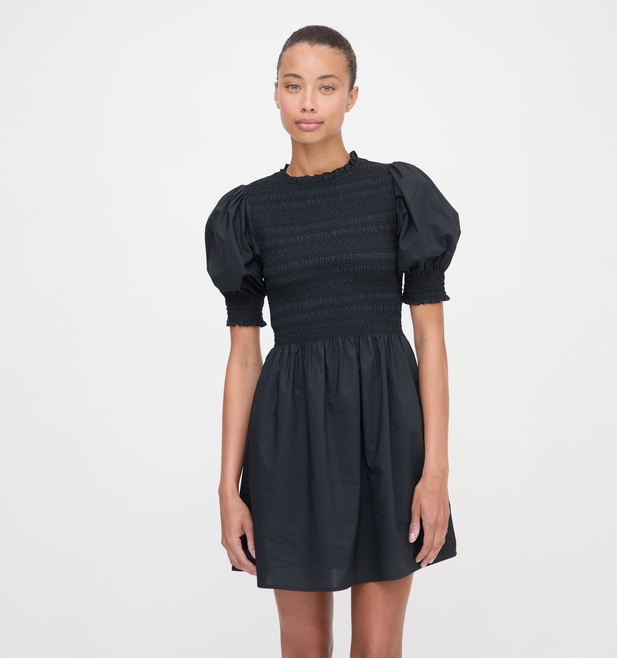 The Vivi Nap Dress - Black Cotton