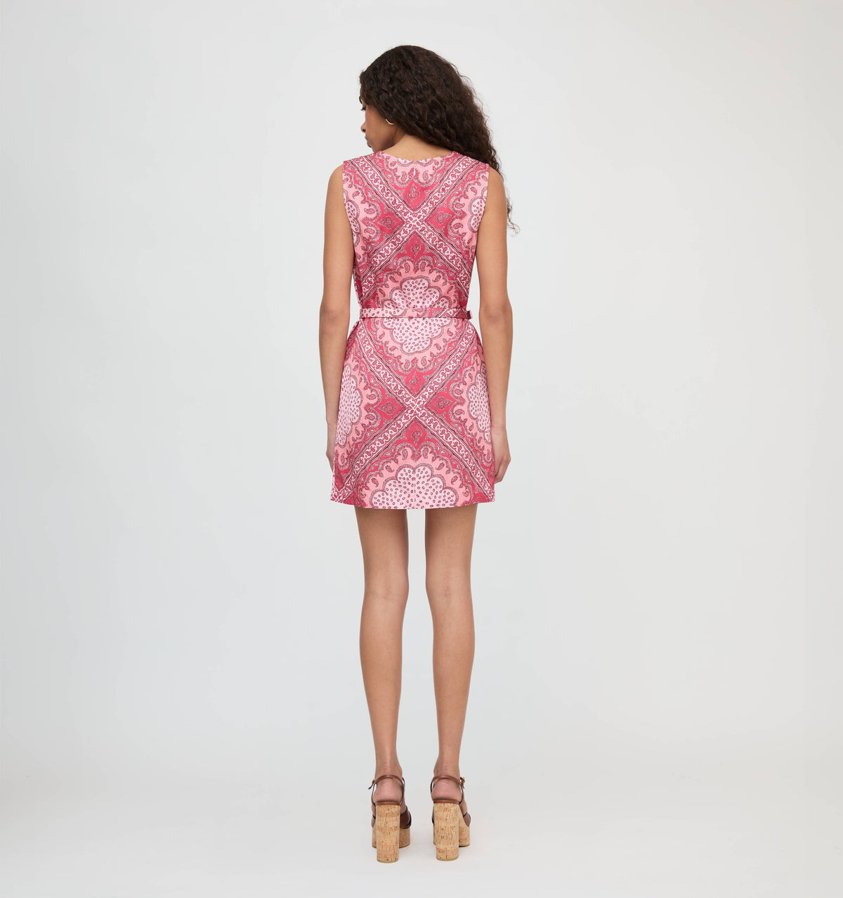 The Viola Dress - Berry Paisley Scarf