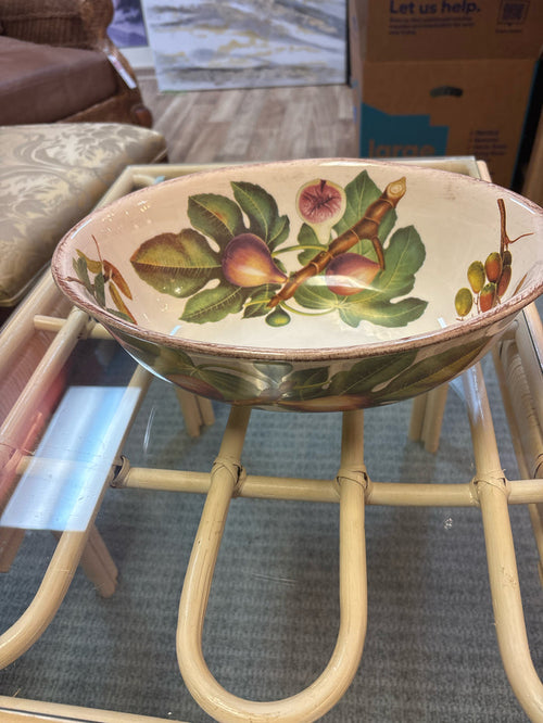 ACORN & FIG MOTIF SERVING BOWL