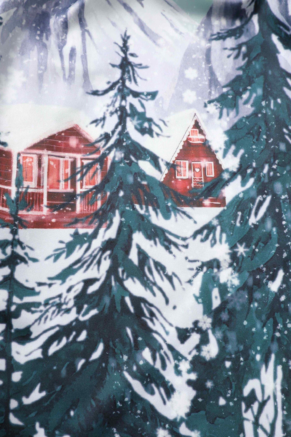 Amanda Alpine Forest Flared Dress