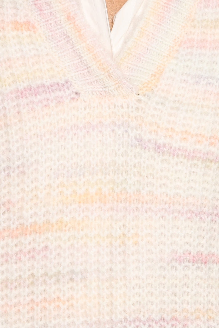 KNITWEAR Alyx Spacedye Polo Sweater - Pink Multi
