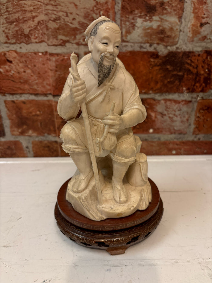 ANTIQUE STYLE ASIAN FISHERMAN