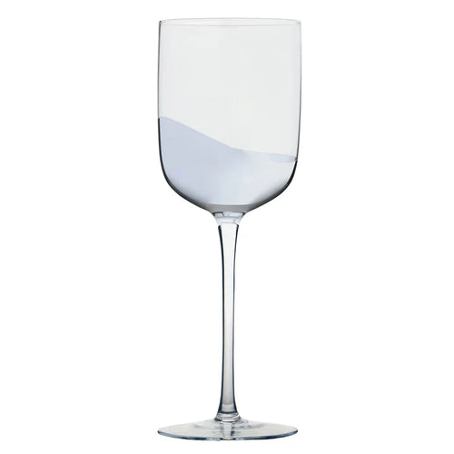 ANTON STUDIO WAVE WINE GLASS IN SILVER