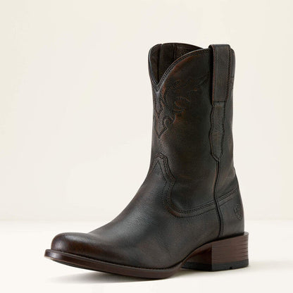 Ariat Men's Sonoro Roper Toe Western Boot in Chocolate Truffle