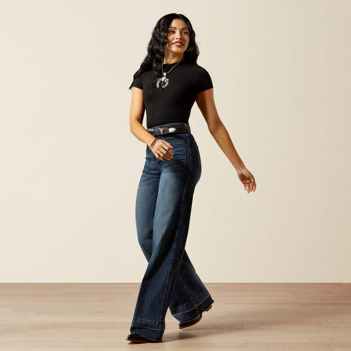Ariat Women’s Ultra High Rise Jill Wide Leg Jean in Pasadena