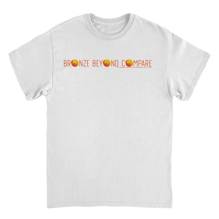 Bain De Soleil Bronze Beyond Compare Retro Sunscreen White T-Shirt