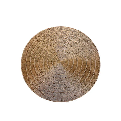 BASKETWEAVE PLACEMAT IN GOLD