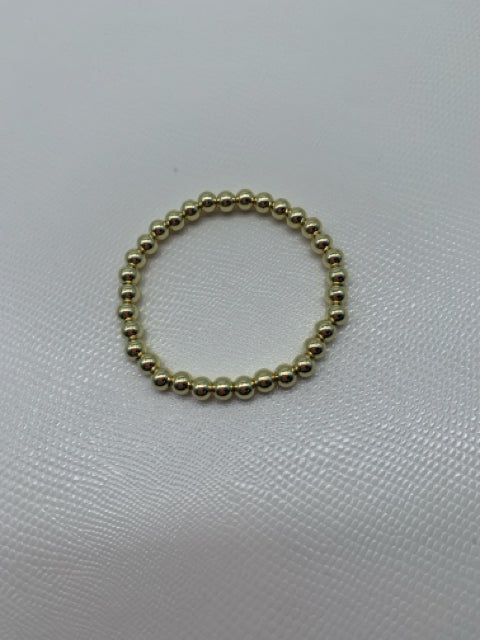 BRACELET 14KT GOLD BALL ROLL ON 6MM