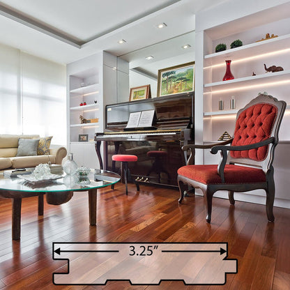 Brazilian Cherry (Jatoba) Engineered Flooring 0.375″ x3.25″ Prefinished Satin, $4.83/sqft - Advantage Lumber