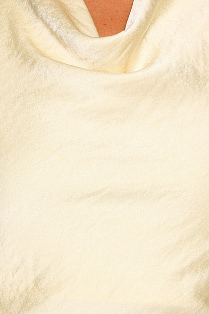TOPS Brenn Halterneck Top - Butter Yellow