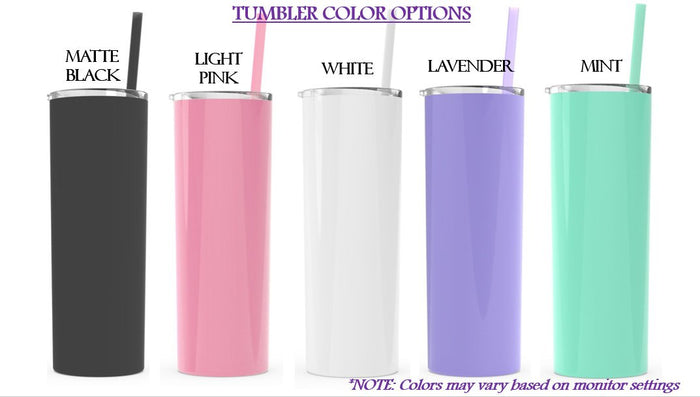 Bridal Party Tumblers - Metal Tumbler - love-in-the-city-shop