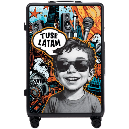 Walizka kabinowa Wings x TUSE Customized 28" BOY BLACK customized