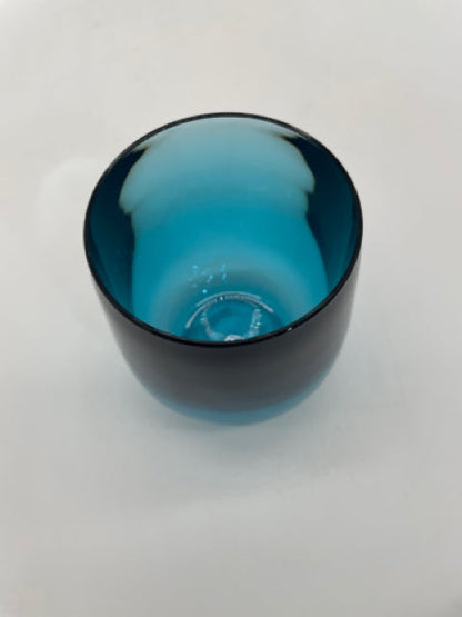 CASPARI ACRYLIC TUMBLER TURQUOISE GLASS 12OZ