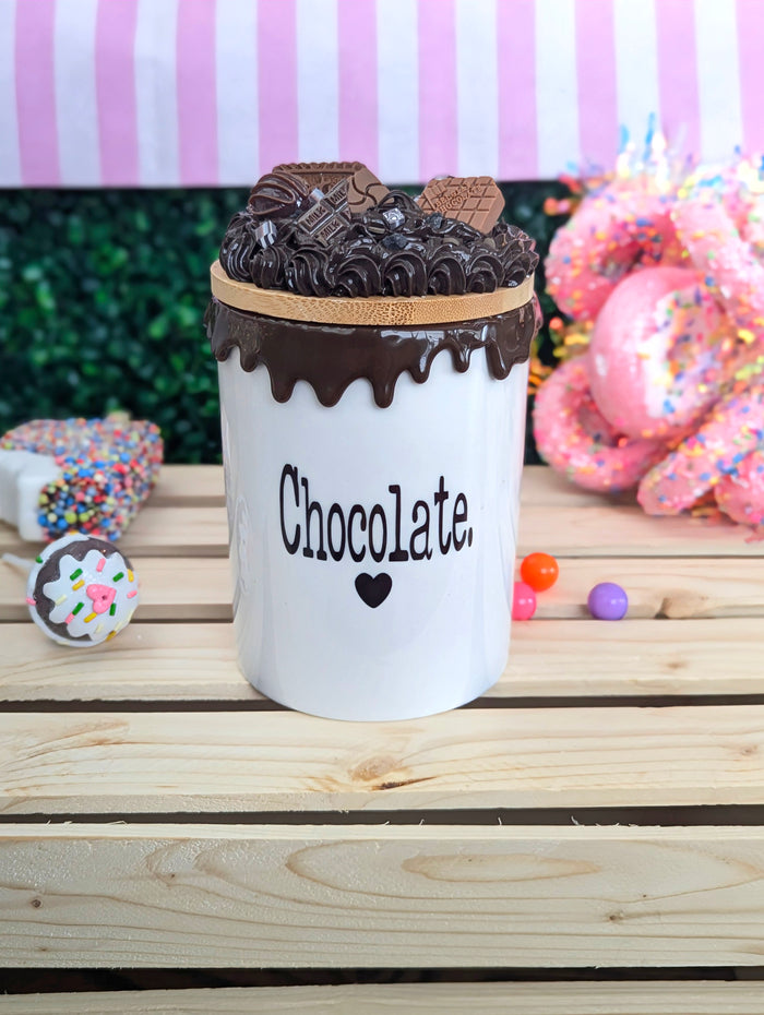 Chocolate Lover Ceramic Candy Jar