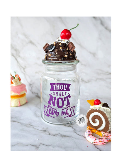 Chocolate Sundae Glass Candy Jar