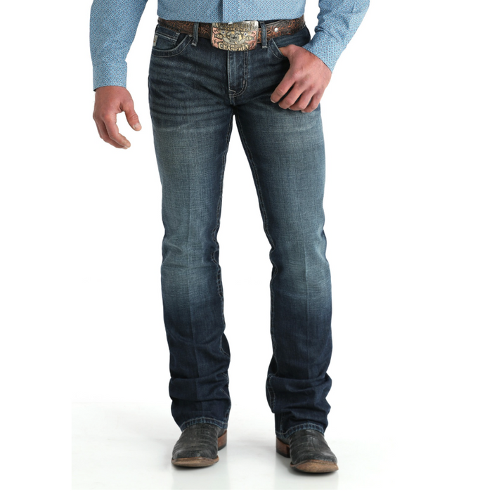 Cinch Men's Ian Slim Fit Bootcut Jean in Dark Stone