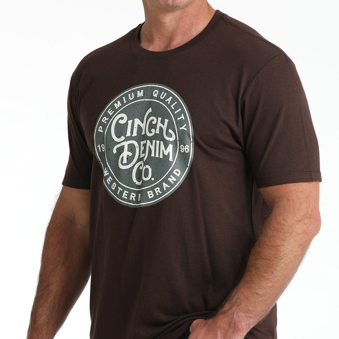 Cinch Men's Logo Graphic T-Shirt in Brown