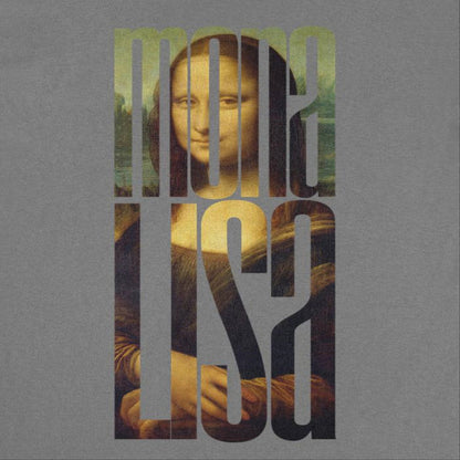 Classic Paintings Mona Lisa Cut Da Vinci Charcoal T-Shirt