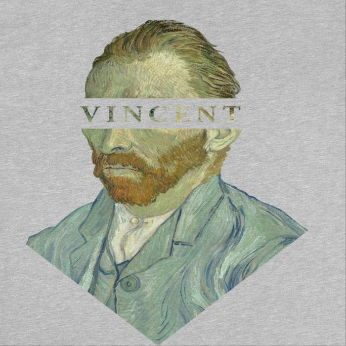 Classic Paintings Vincent Van Gogh Bust Sport Grey T-Shirt