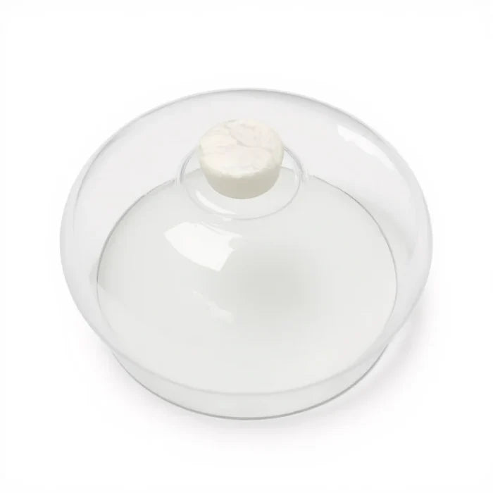 CLASSICAL CAKE DOME IN WHITE SWIRL