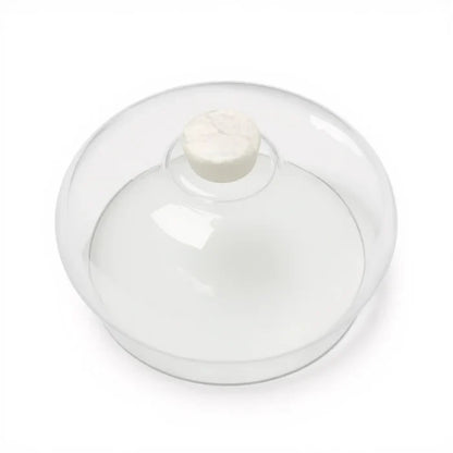 CLASSICAL CAKE DOME IN WHITE SWIRL