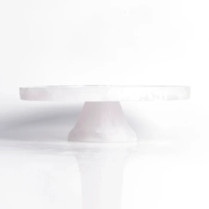 CLASSICAL CAKE DOME IN WHITE SWIRL