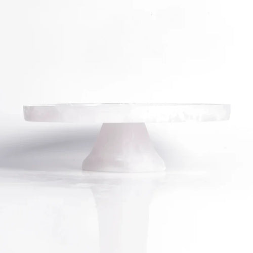 CLASSICAL CAKE STAND IN WHITE SWIRL