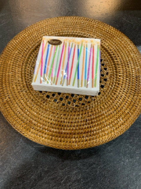 COCKTAIL NAPKIN MULTI CANDLES