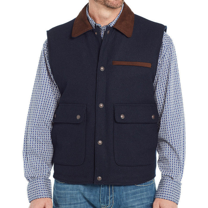 Cripple Creek by Circle S Men's Wool Melton Concealed Carry Vest (Available in 2 Colors)