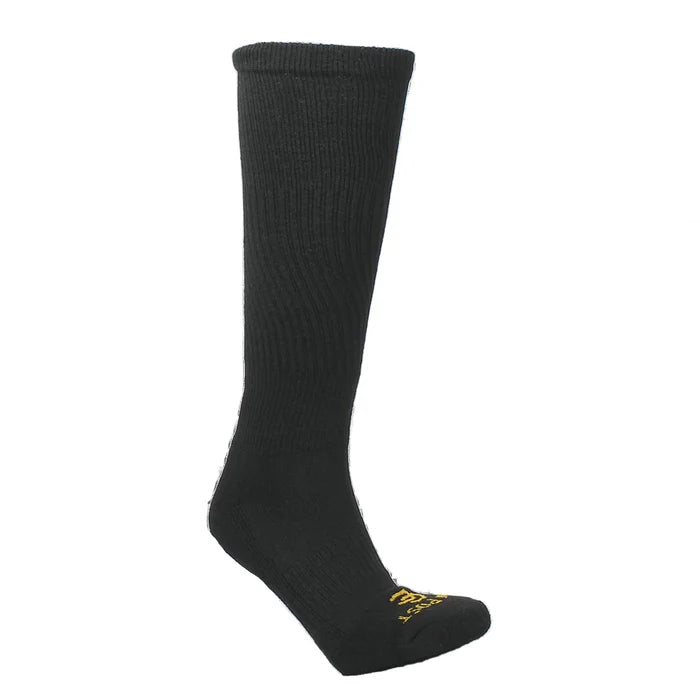 Dan Post Men's Cowboy Certified Over the Calf Compression Boot Sock in Black- 1 Pair