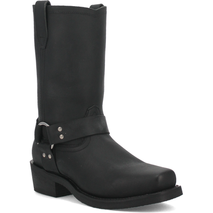 Dingo Men's Dean Leather Harness Boot in Black