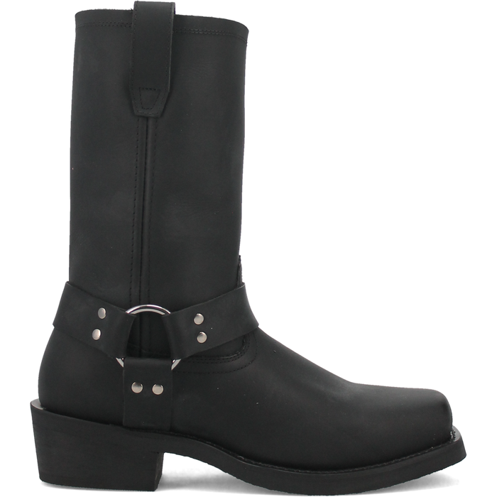 Dingo Men's Dean Leather Harness Boot in Black