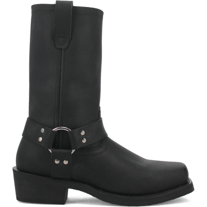 Dingo Men's Dean Leather Harness Boot in Black