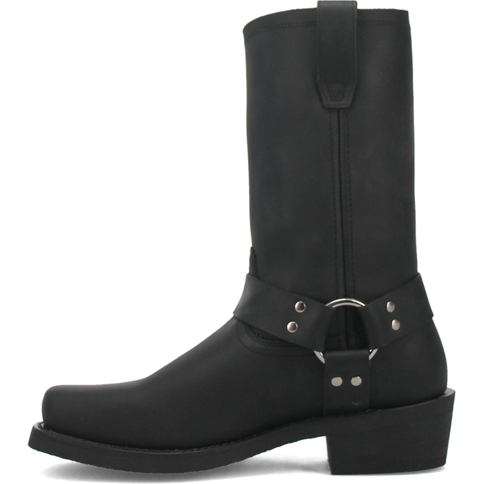 Dingo Men's Dean Leather Harness Boot in Black